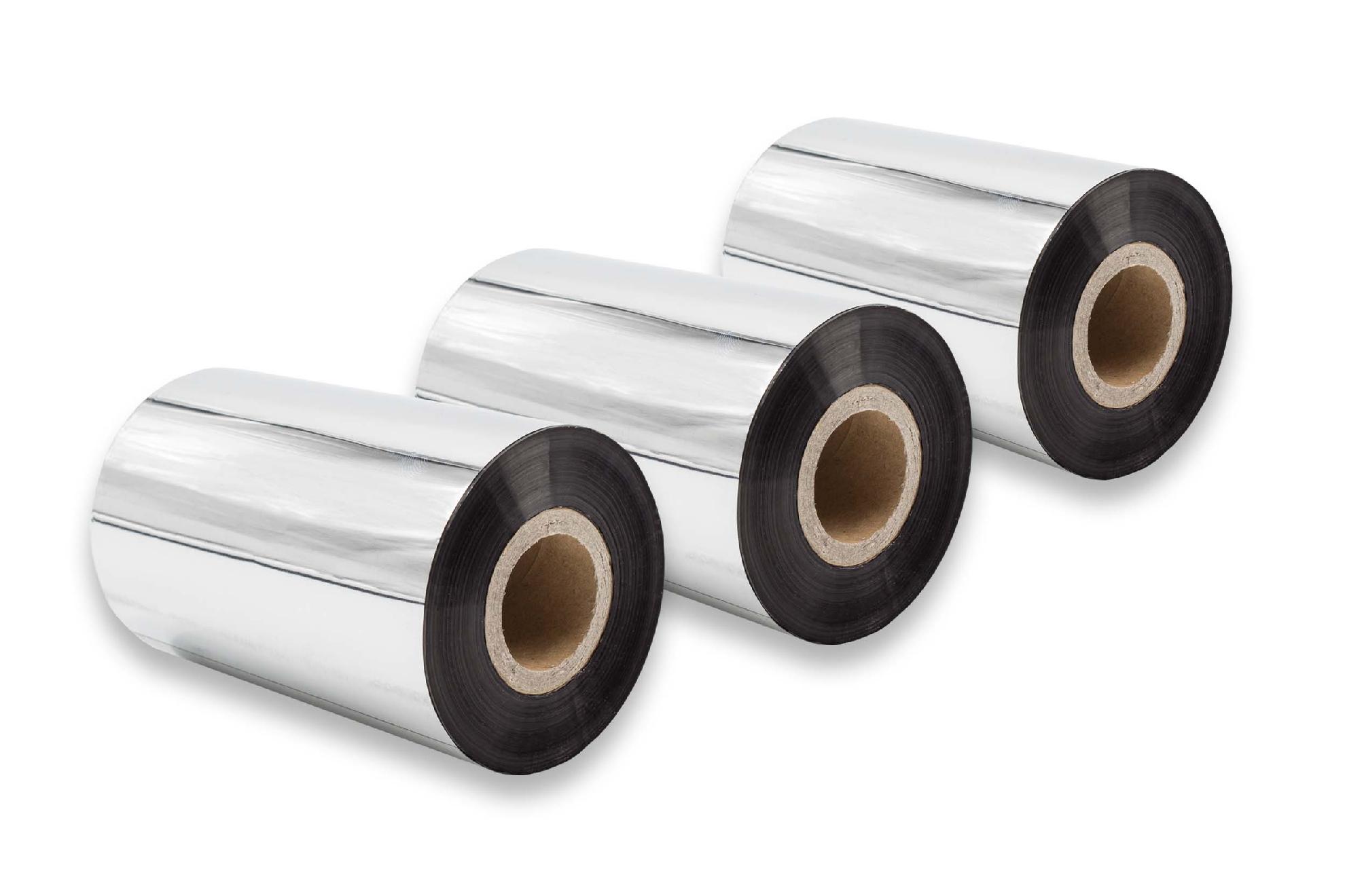 Pack 3x Fita Térmica de Transferência compatível com Godex, Printronix, TSC, Valentin e outras - 100 mm x 300 m, Qualidade Wax-Plus