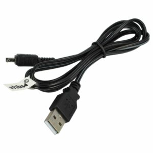 Cabo USB de Carregamento para Câmaras Canon Legria HF M52, HF M56, HF M506, HF R36 - vhbw