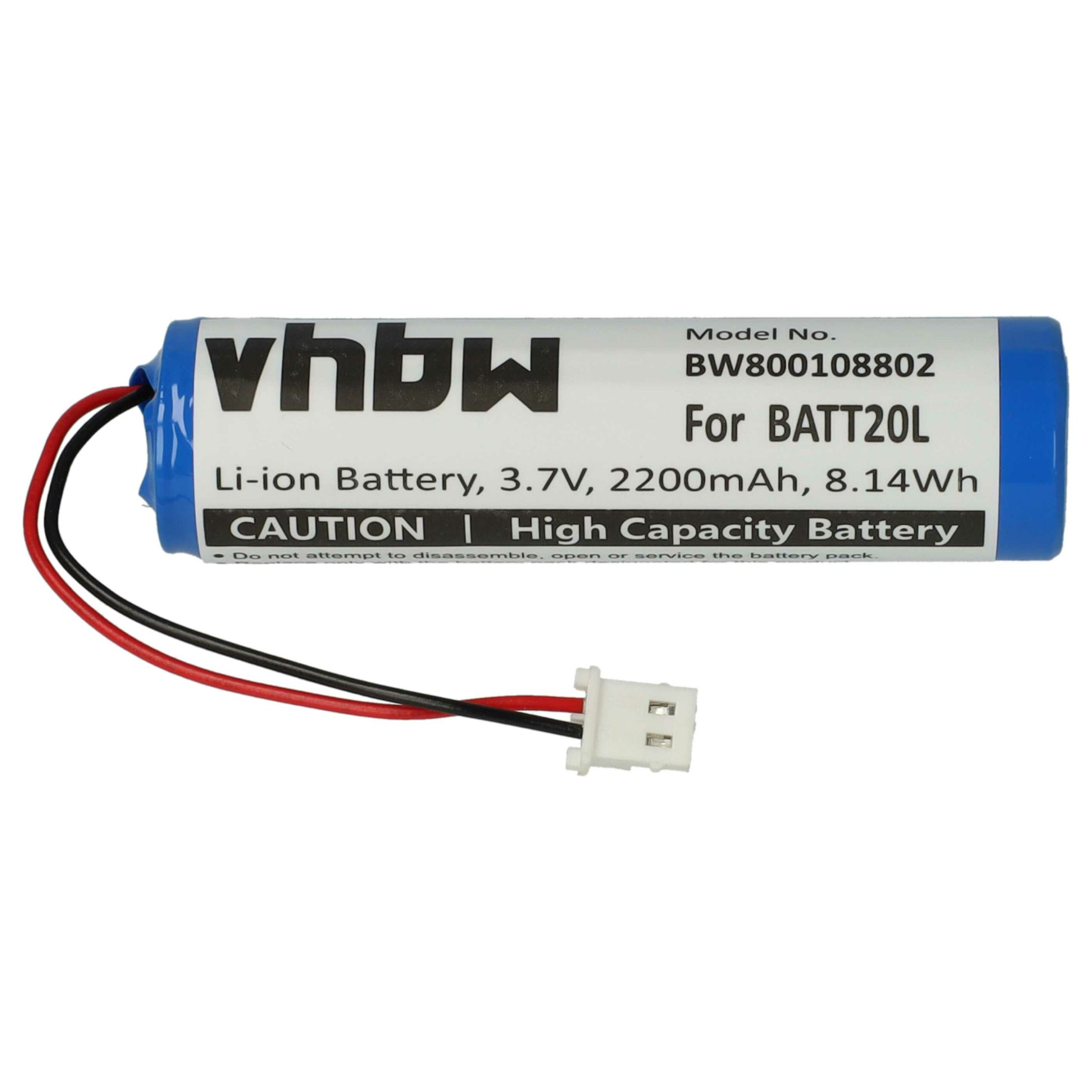 Bateria vhbw 3x BATT20L para Rádio DAB Midland - 2200 mAh 3.7 V Li-Ion - Image 4