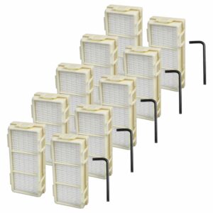 Pack 10x Filtros HEPA Substituição vhbw para Secador Dyson H13 - Referência 965280-01