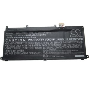 Bateria vhbw para Portátil HP - Compatível HSTNN-IB8D, 937434-855, 937519-171, 937519-1C1 - 6400 mAh 7.7V Li-polymer