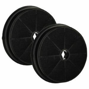 2x Filtro de Carvão Ativado de Substituição para Exaustor Proline Beko - 19 cm