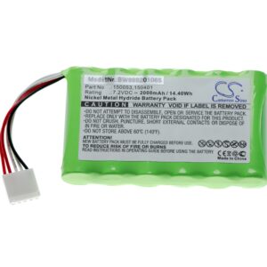 Bateria vhbw para Ideal 150053, 150401 - 2000 mAh 7.2 V NiMH