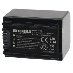 Bateria de substituição para Sony NP-FH70 - 1500mAh, 7.4V, Li-Ion EXTENSILO