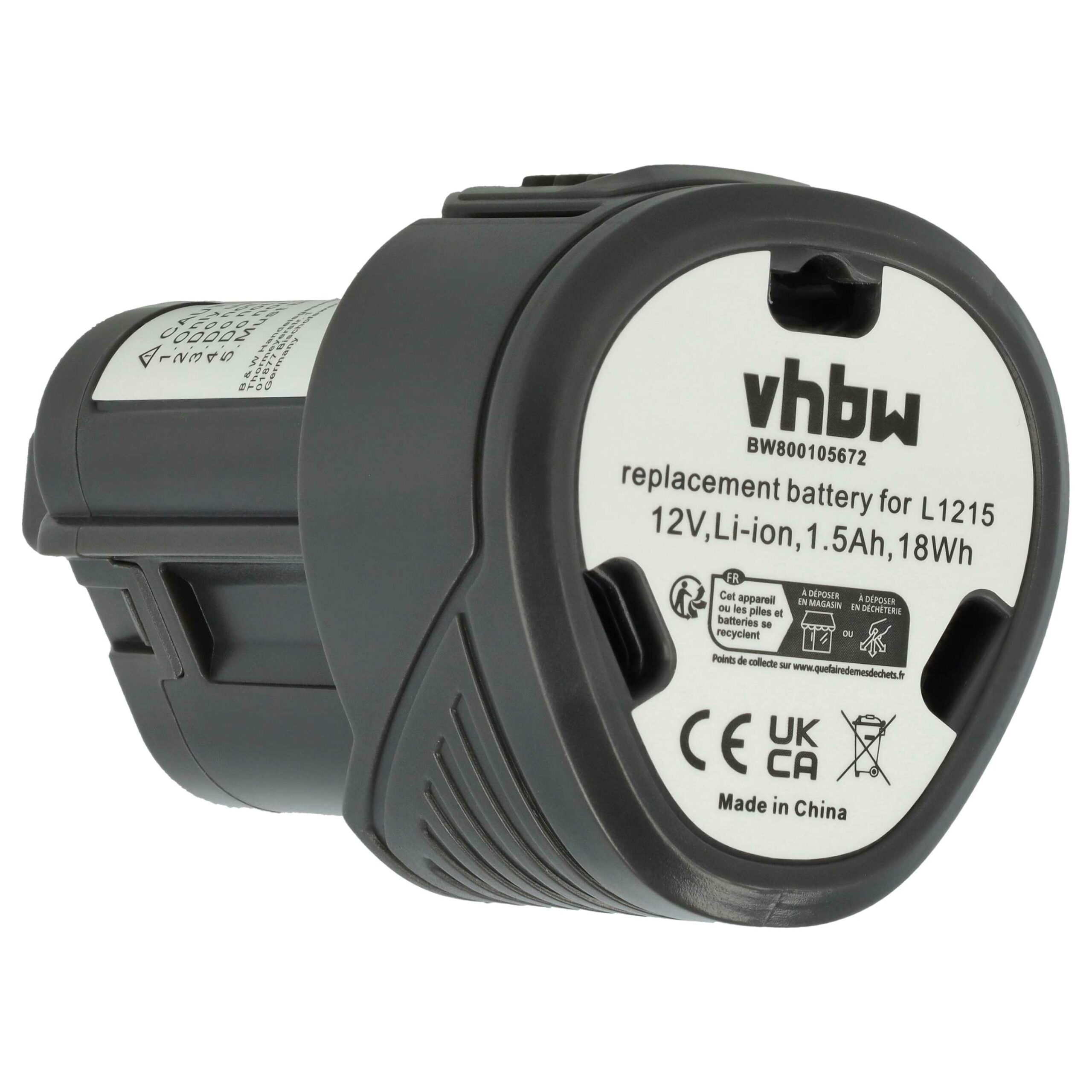 2x Bateria vhbw 12V 1500 mAh Li-Ion para AEG, Ridgid - Compatível com 4932352824, 584932, 4932 - Image 2