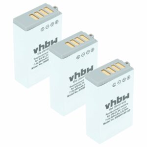 3x Bateria vhbw compatível com Nikon EN-EL24 - 800mAh, 7.2V, Li-Ion