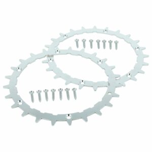 2x Espigões para Robot Cortador Bosch Indego M+ 700, S 500, S+ 500, XS 300 - Aço Inoxidável, 24 Dentes
