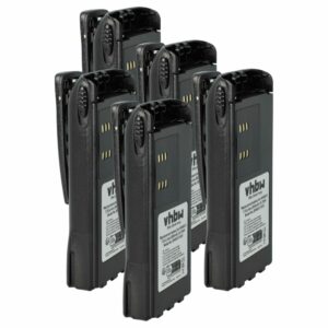 Bateria vhbw 5x para Motorola HMNN4151, HMNN4154, HNN4001, HMNN4158, HMNN4159 - 2600 mAh 7.4 V Li-Ion