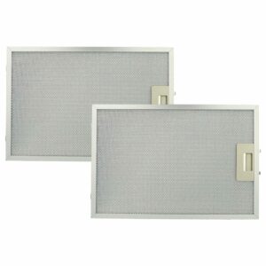 2x Filtro de Gordura Metálico de Longa Duração vhbw compatível com Bosch 742967, 4242001260069