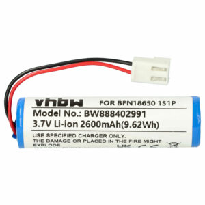Bateria vhbw 2600mAh 3.7V Li-Ion para Leifheit Dry&Clean