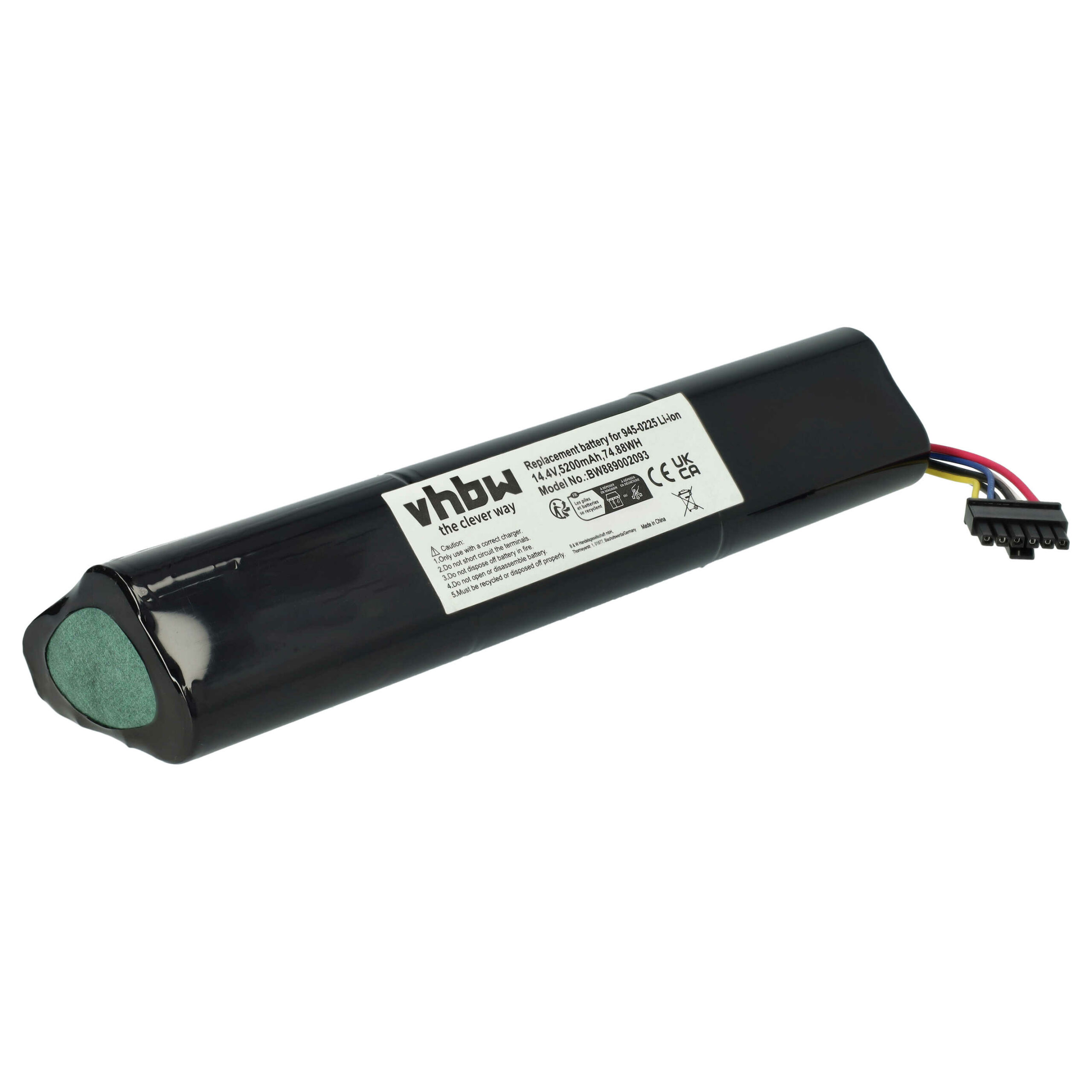 Bateria vhbw para Neato 5200mAh 14.4V Li-Ion (substitui 810841012076, 205-0011, 205-0013, 4INR19/65-2, 945-0225) - Image 3