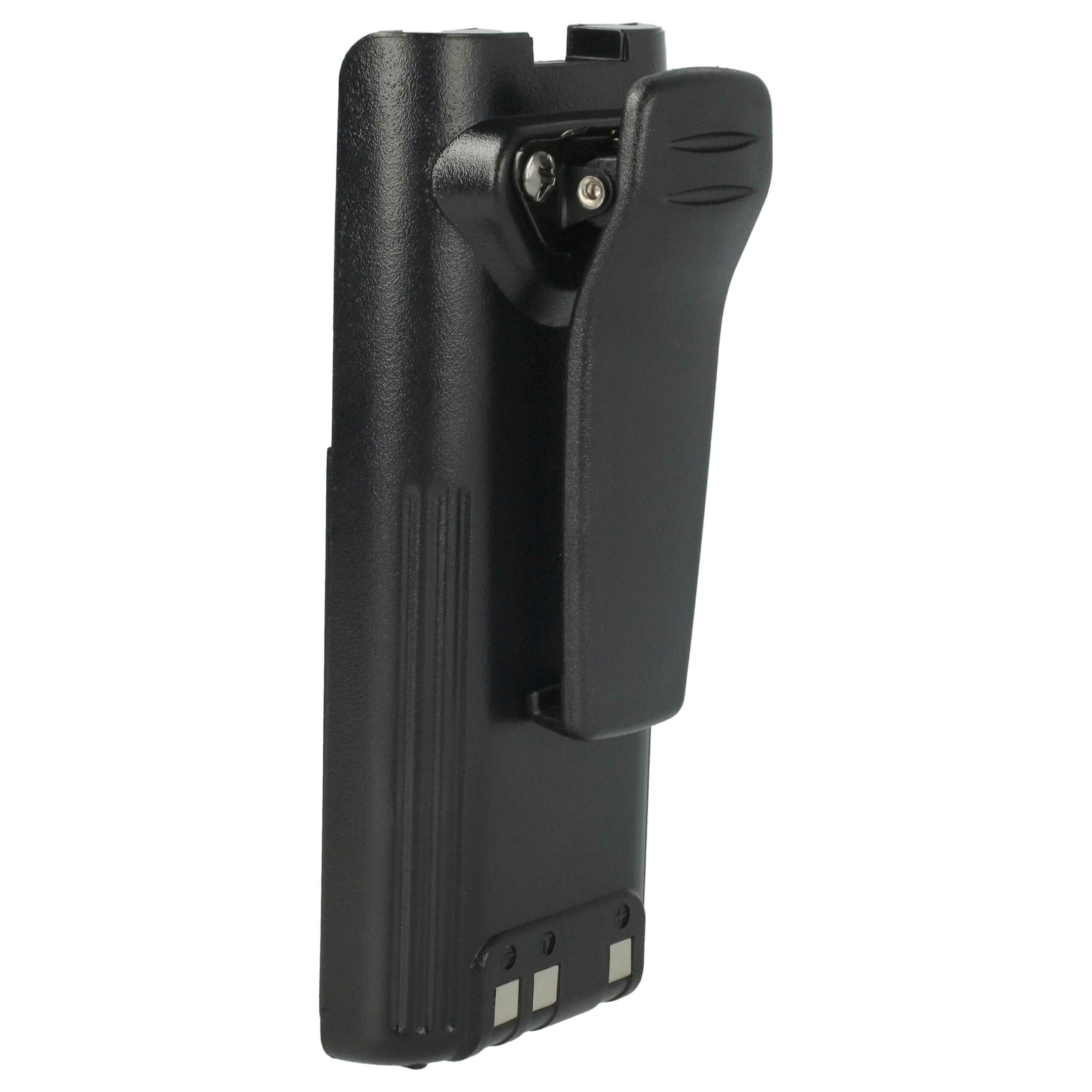 2x Bateria vhbw compatível Icom BP-210N, BP-211, BP-210, BP-209N, BP-209 - 1650 mAh 7.2V NiMH + Clip - Image 2