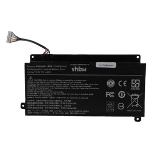 Bateria vhbw para Toshiba - Substitui P000645710, PA5208U-1BRS, P000619700 - 4166 mAh 10.8 V Li-polímero