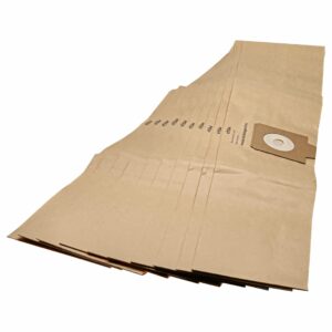 10x Sacos para Aspirador vhbw compatíveis com Filterclean 11, K7, E10 para Aramis - papel