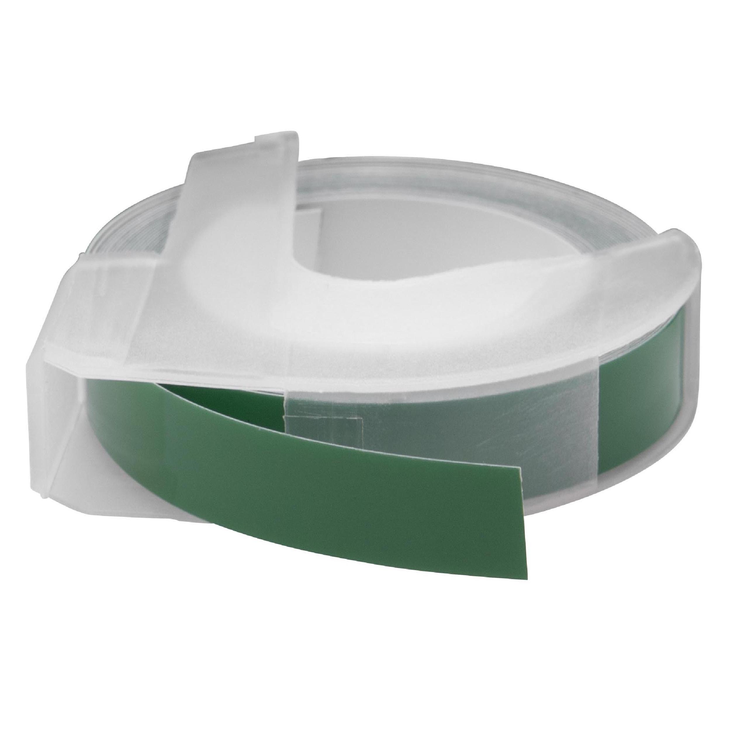 Fita de Etiquetas 3D Dyno 0898100, 520105, S0898160 - 9 mm Branco sobre Verde - Image 2