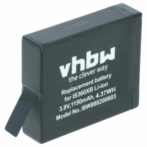 Bateria vhbw para Insta360 PL903135VT, PL903135VT-S01 - 1150mAh, 3.8V, Li-Ion