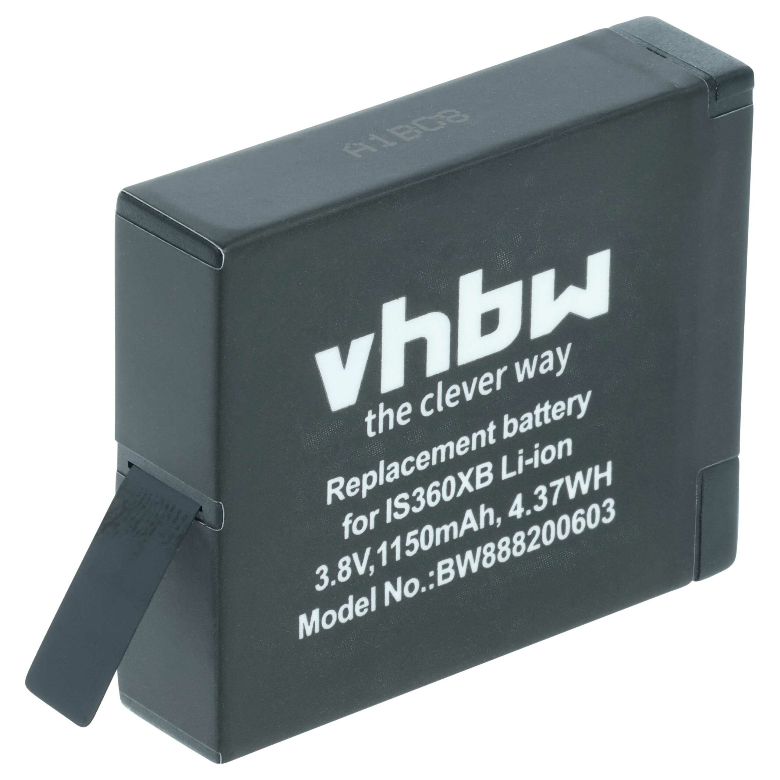 Bateria vhbw para Insta360 PL903135VT, PL903135VT-S01 - 1150mAh, 3.8V, Li-Ion