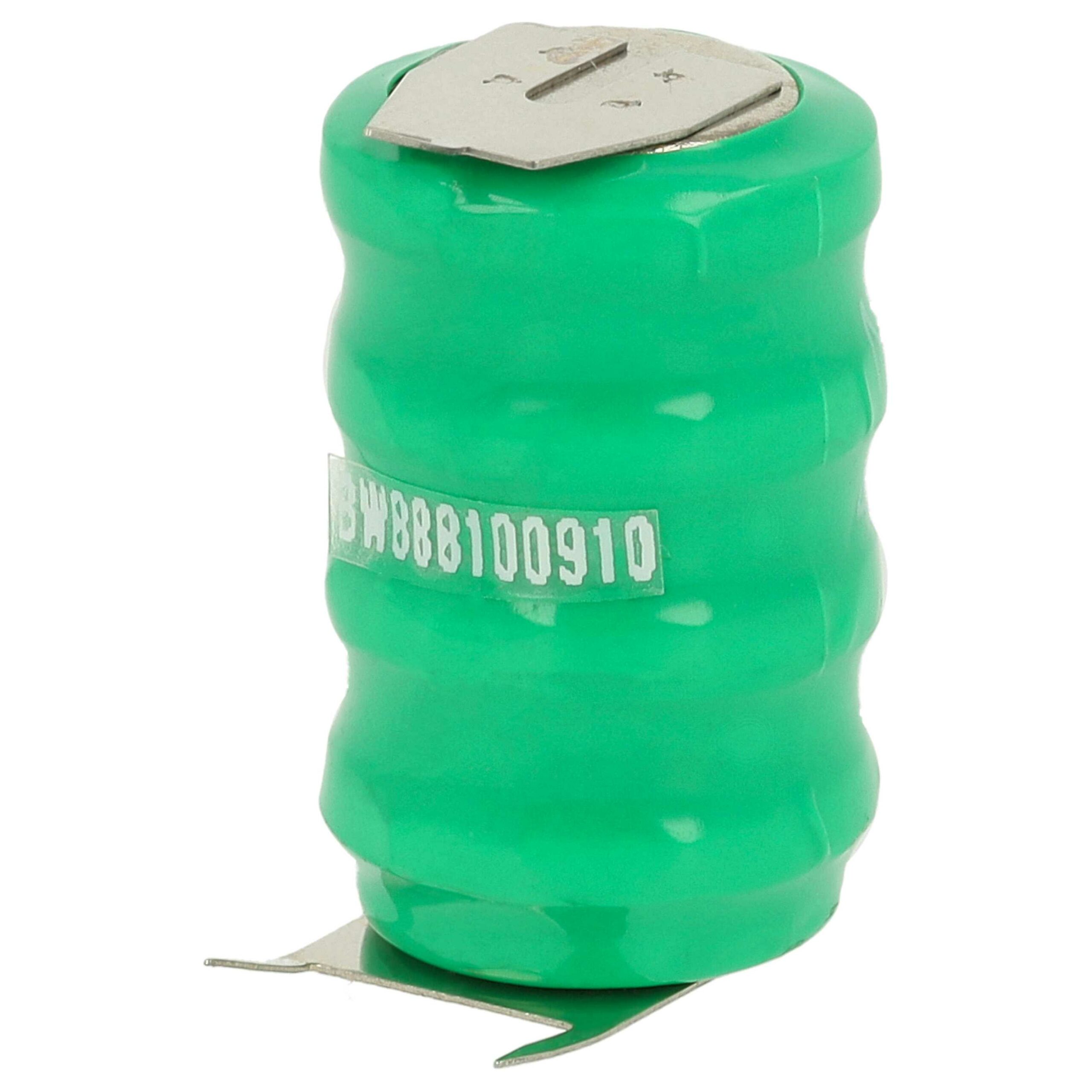 Bateria Recarregável tipo Moeda V80H 3 Contactos 80 mAh 4.8 V NiMH vhbw - Image 2