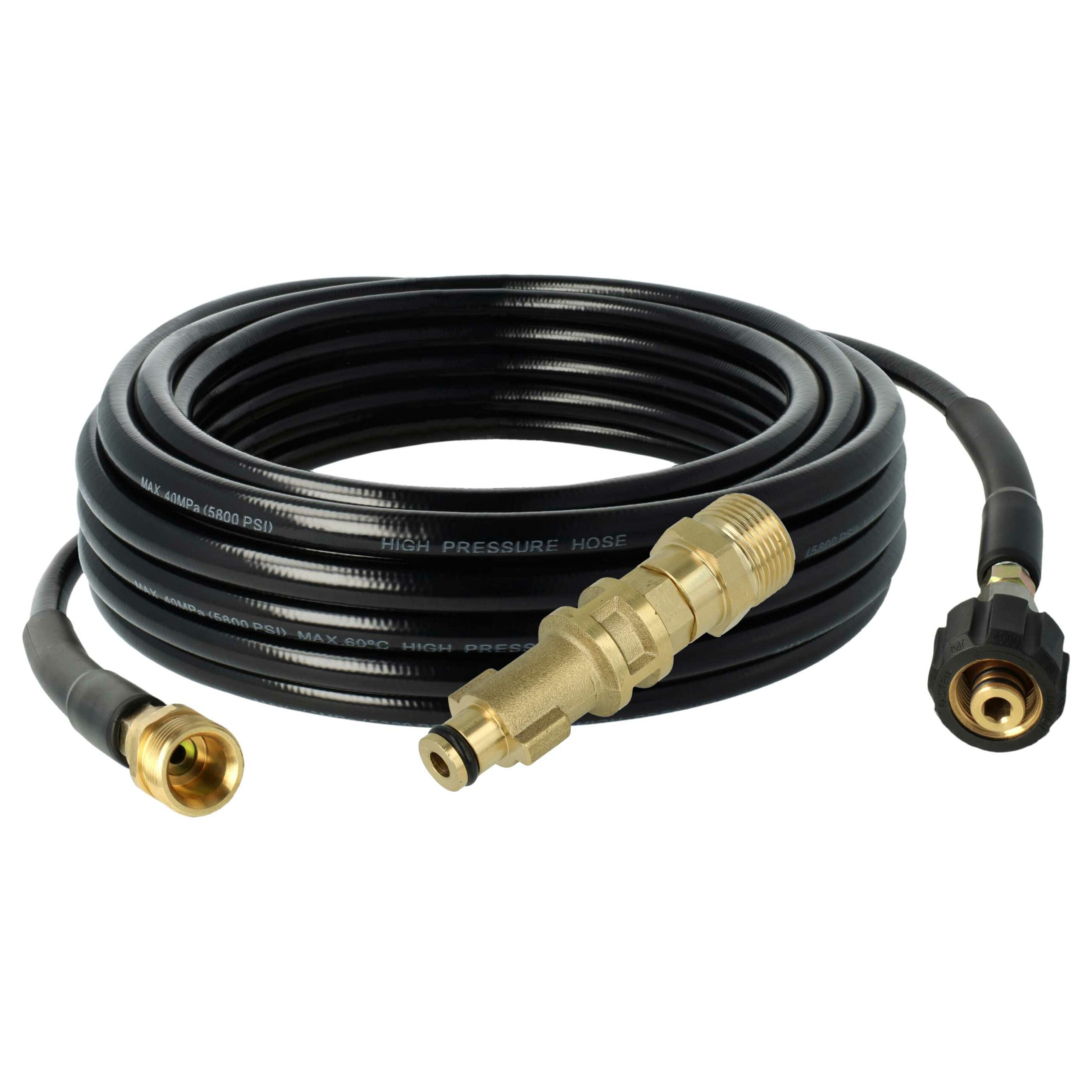 Adaptador e Mangueira de Extensão para Limpiadoras de Pressão Bosch Aquatak 10+, 1200 Plus, 1250 Plus, 1500 Plus - vhbw