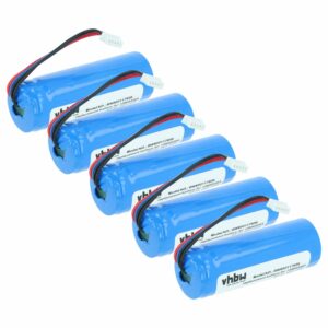 5x Bateria vhbw compatível com Datalogic BT-32, 128003203, RBP-2X00 para Scanner de Código de Barras - 1600 mAh 3.7 V