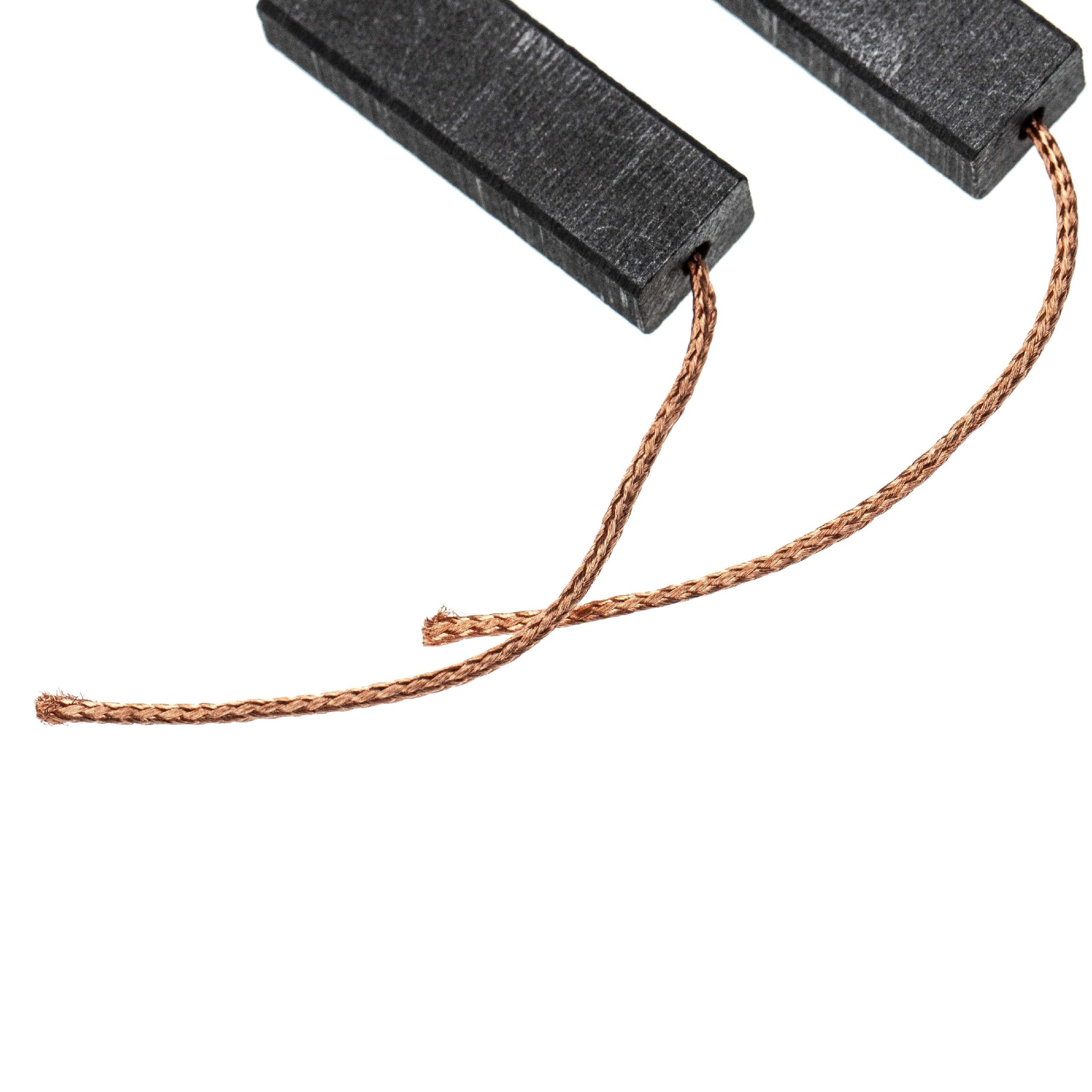 2x Escovas de Carvão vhbw para Flymo DLE - 27 x 9 x 6 mm