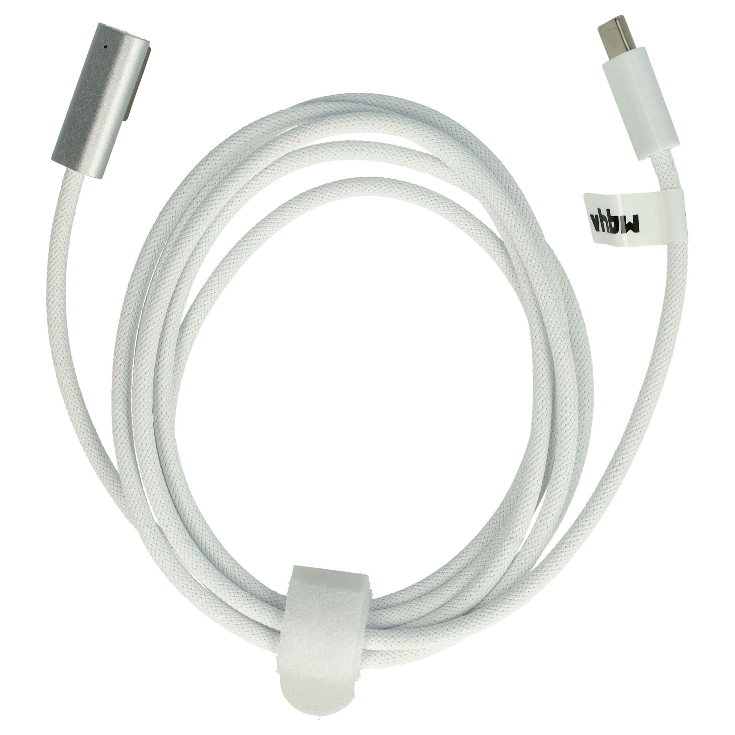Cabo Adaptador USB Type-C para MagSafe 2 vhbw - Apple MacBook Air - 100 W, Nylon, em L - Image 2