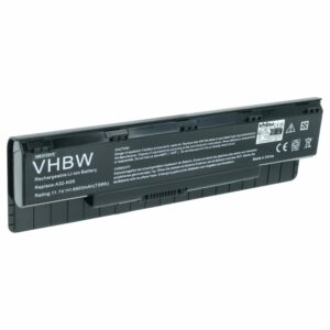 Bateria vhbw para Asus A32-N56, A31-N56, A33-N56 - 6600 mAh 10.8 V Li-Ion Preta