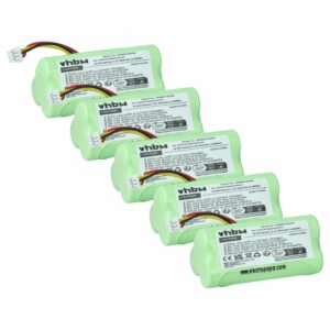 Pack de 5 Baterias vhbw para Leitores de Código de Barras Symbol/Zebra - 800 mAh 3.6V