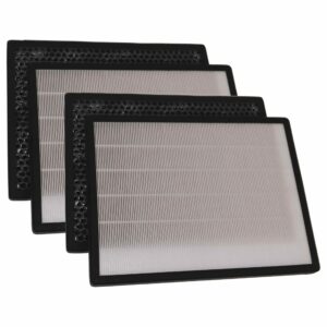Conjunto de 4 Filtros vhbw para Purificador de Ar Marreal AP3001-FS, AP3001B - Filtro HEPA e Carvão Ativado