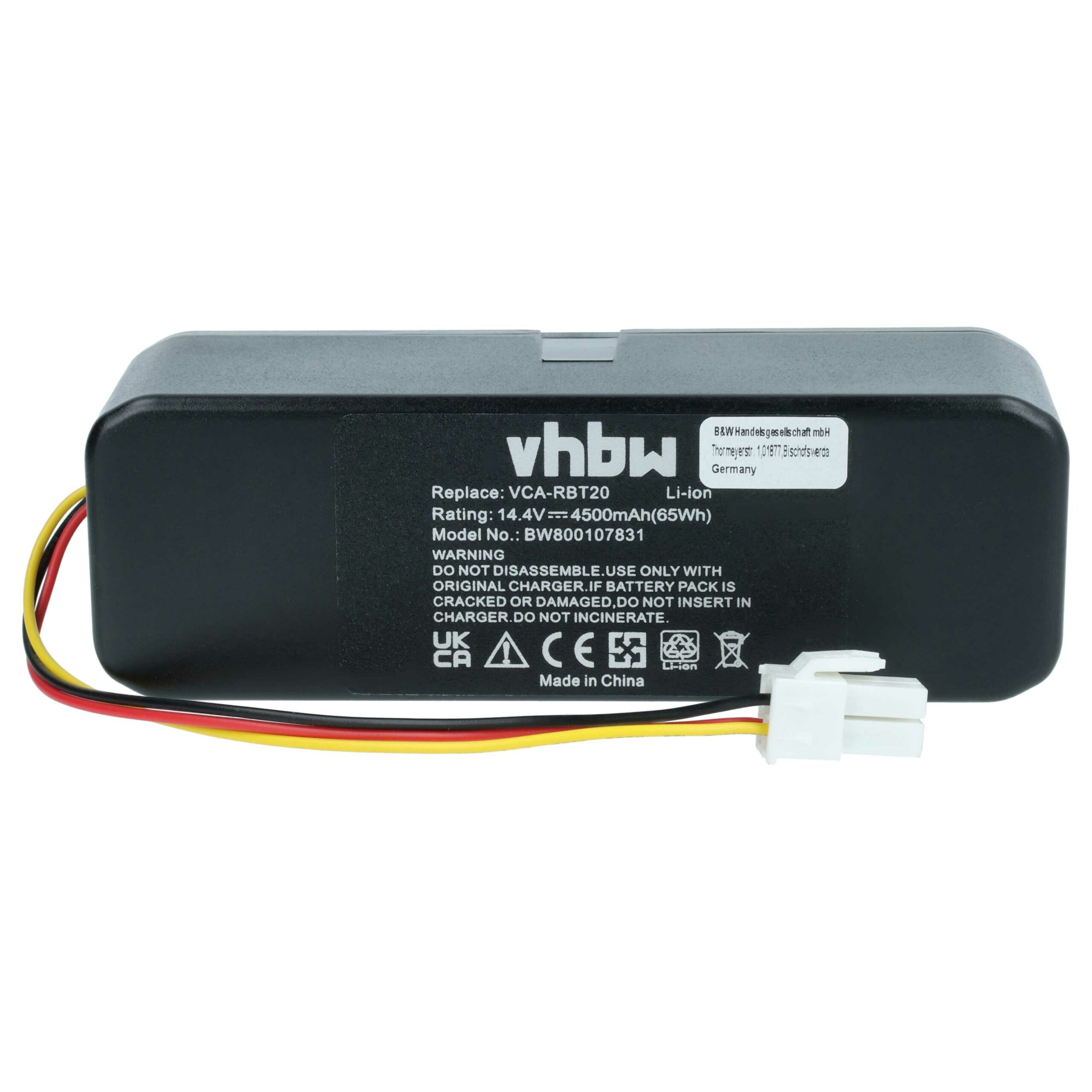 Bateria vhbw para Samsung 4500mAh, 14.4V, Li-Ion - Substitui AP5576883, DJ63-01050A, AP5579205, DJ96-00113A - Image 3