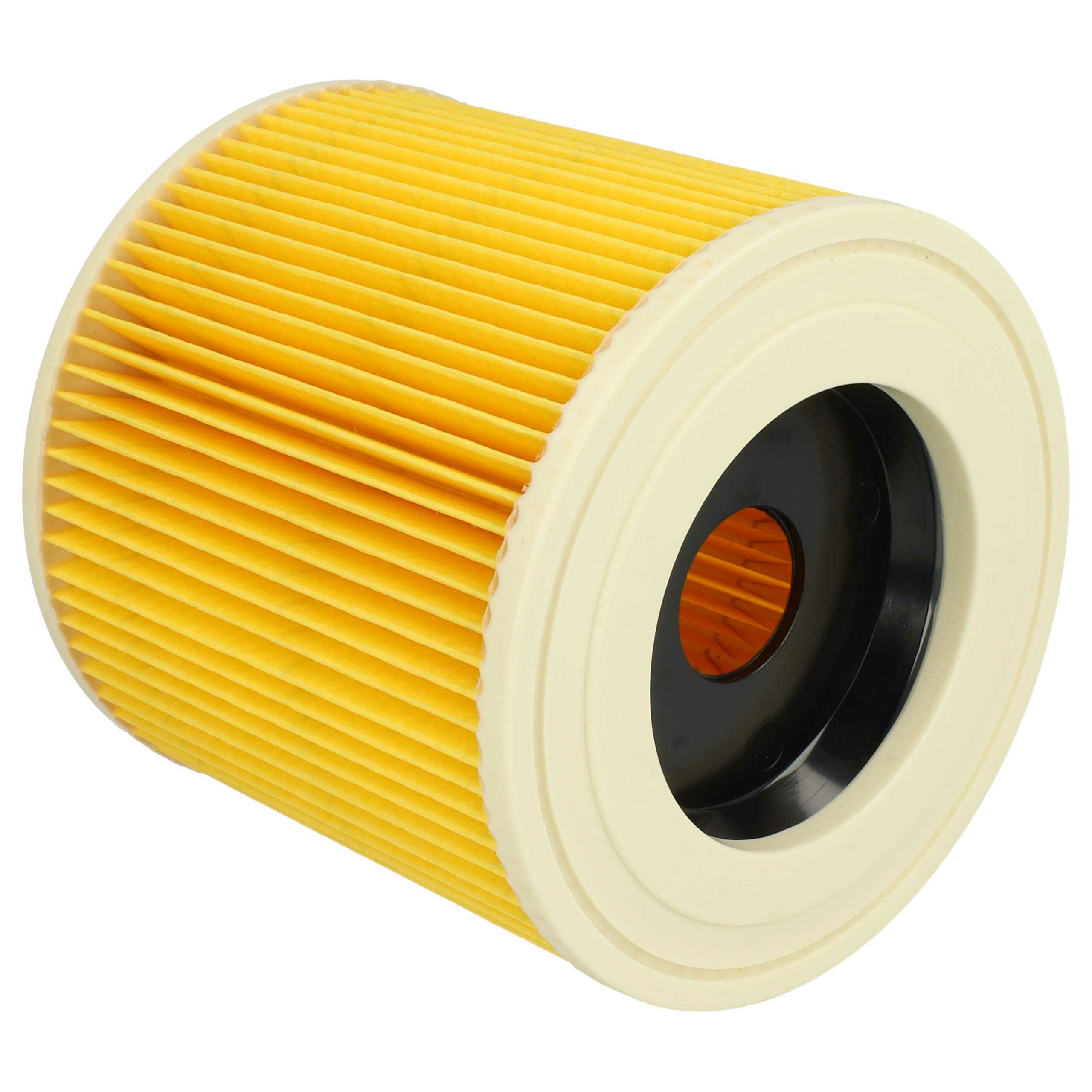 4x Filtro Cartucho de Substituição vhbw para Aspirador Kärcher 6.414-789.0, TackLife, Amarelo/Castanho - Image 4
