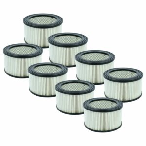 8x Filtro HEPA Substituição Oxeo 760023 para Aspirador Chimney Sweep PowerPlus, Preto/Branco