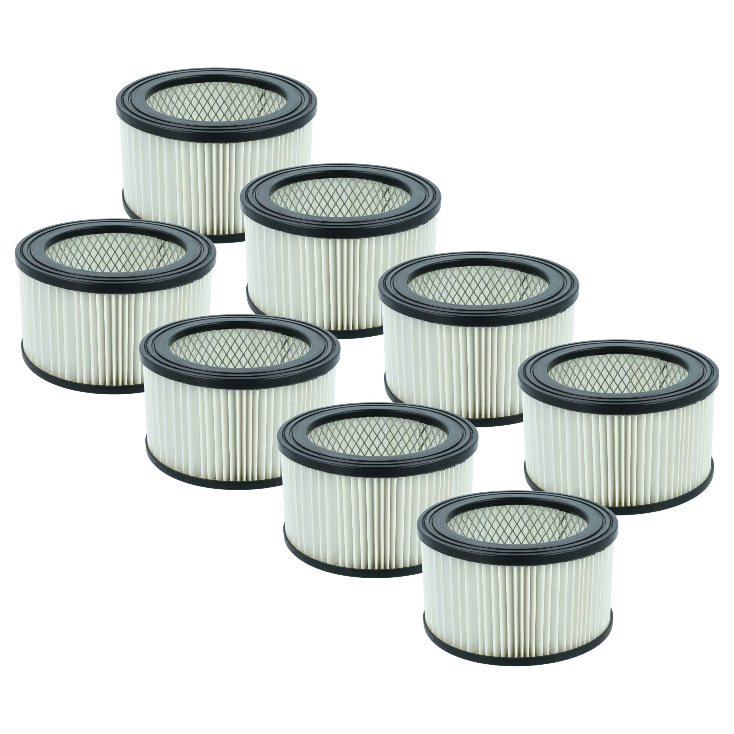 8x Filtro HEPA Substituição Oxeo 760023 para Aspirador Chimney Sweep PowerPlus, Preto/Branco