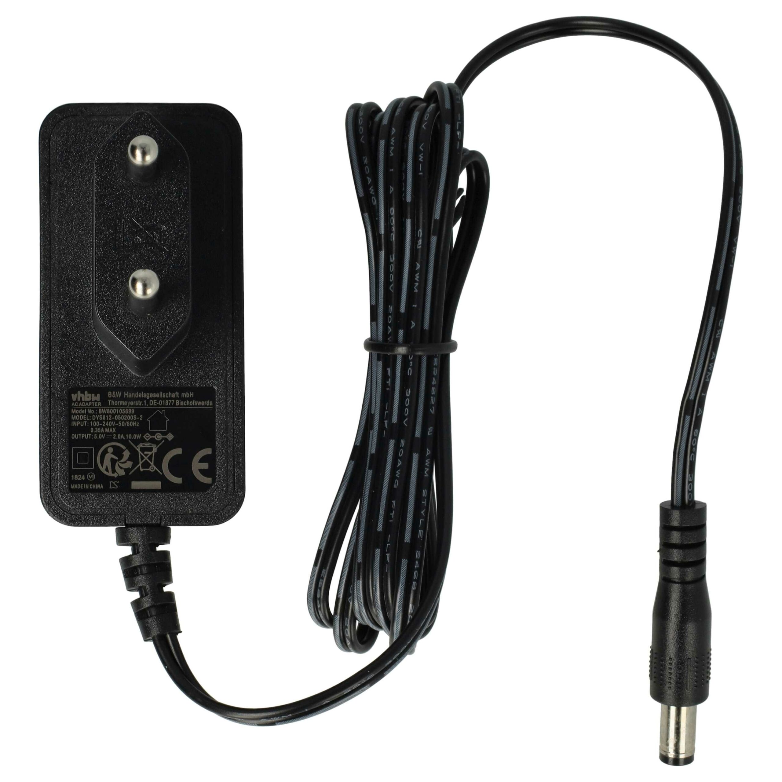 Adaptador de Corrente 5V 10W vhbw - Substituição para Snom PSU - Cabo 120 cm - Image 3