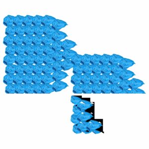Pack 100x Filtro Têxtil para Aspirador Lidl Parkside PNTS 1250, PNTS 1300, PNTS 1400, PNTS 1500