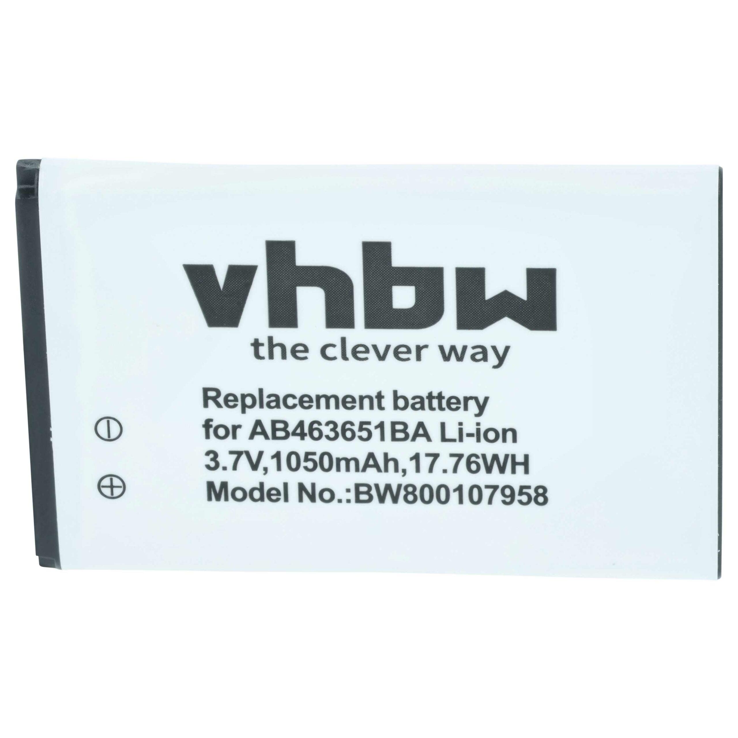 Bateria vhbw para Samsung AB463651BABSTD, AB463651BA, AB463651BC - 1050 mAh 3.7V Li-Ion - Image 3