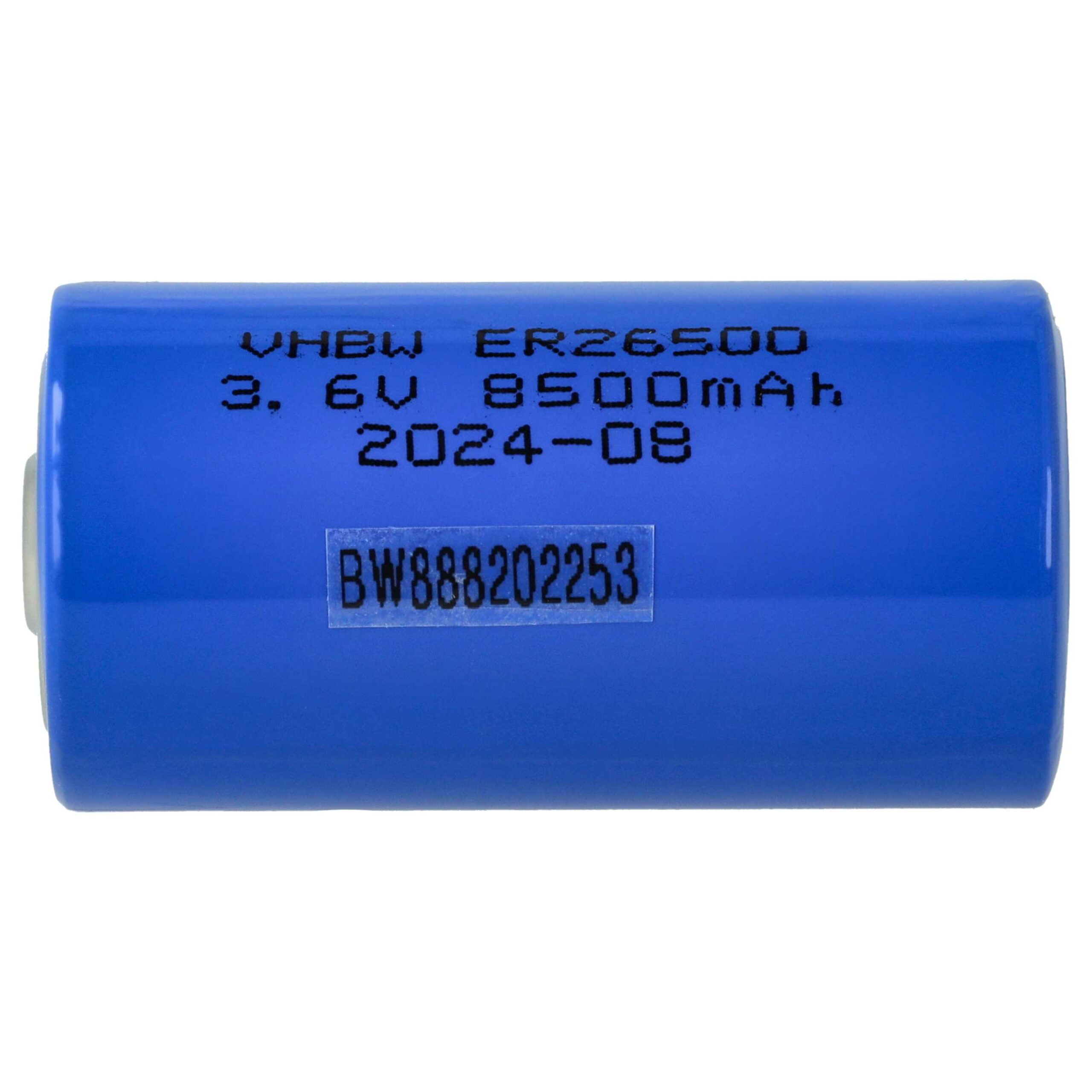 Bateria ER26500 (Tamanho C) - 8500 mAh 3.6 V Li-SOCl2 vhbw - Image 3