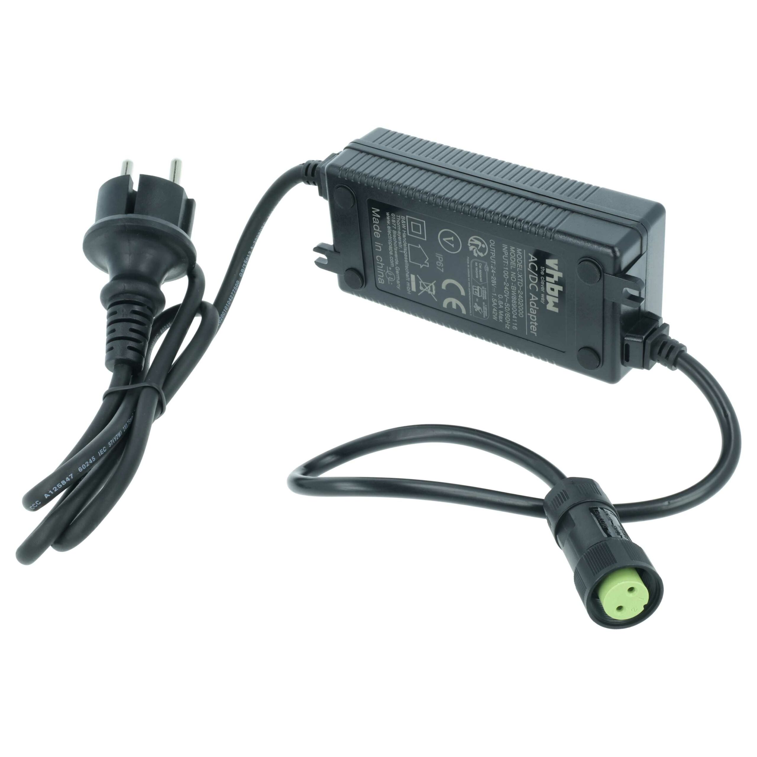 Carregador compatível vhbw para Worx WA3716, WA3744 - Cortador de relva robotizado