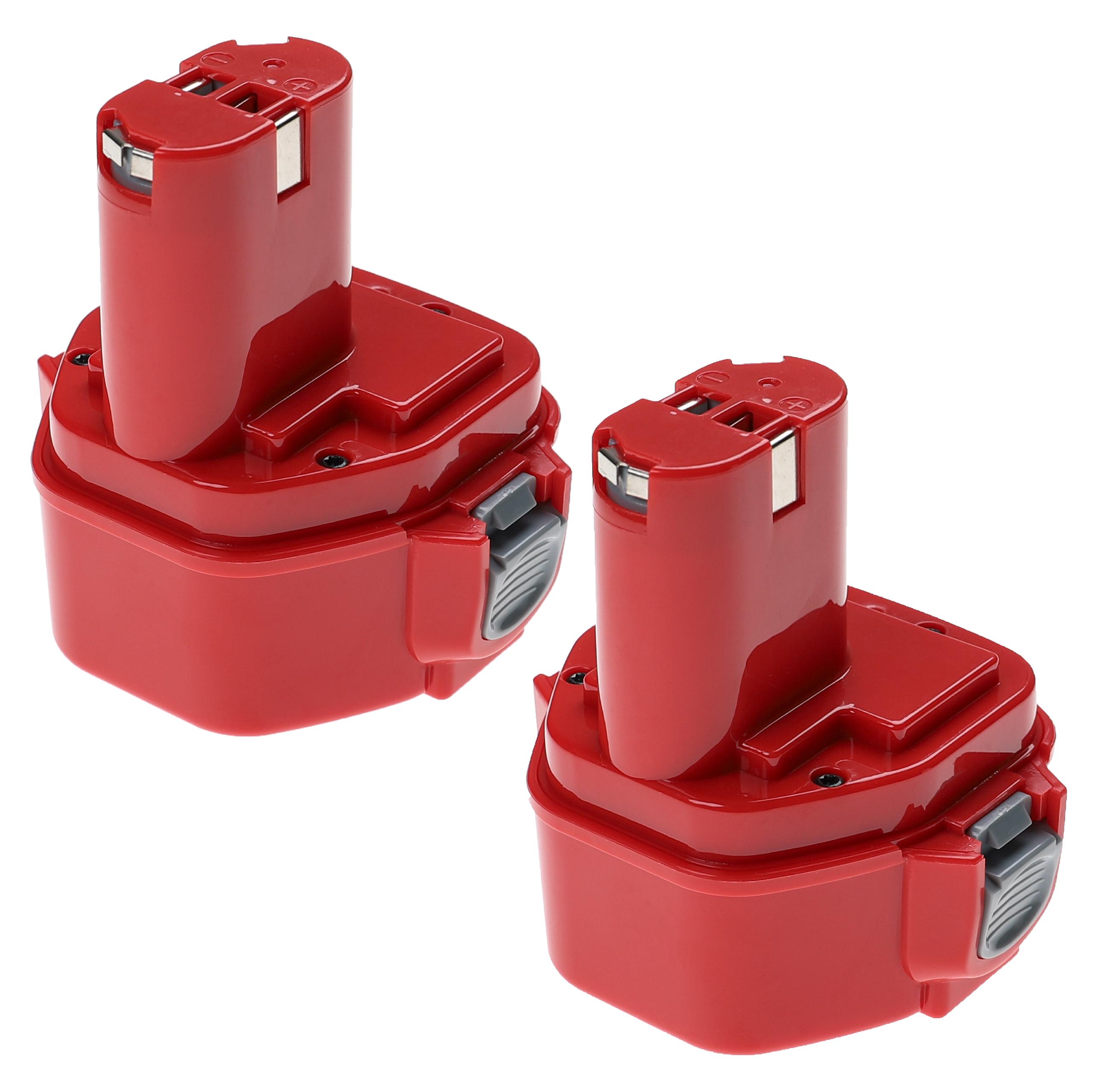 2 Baterias EXTENSILO 12V 3300 mAh NiMH para Ferramentas Klauke RA3, RA5, RA4