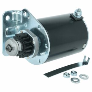 Motor de Arranque vhbw para Briggs & Stratton 31G777, 21B807 e John Deere - 12 V com Pinhão de 16 Dentes