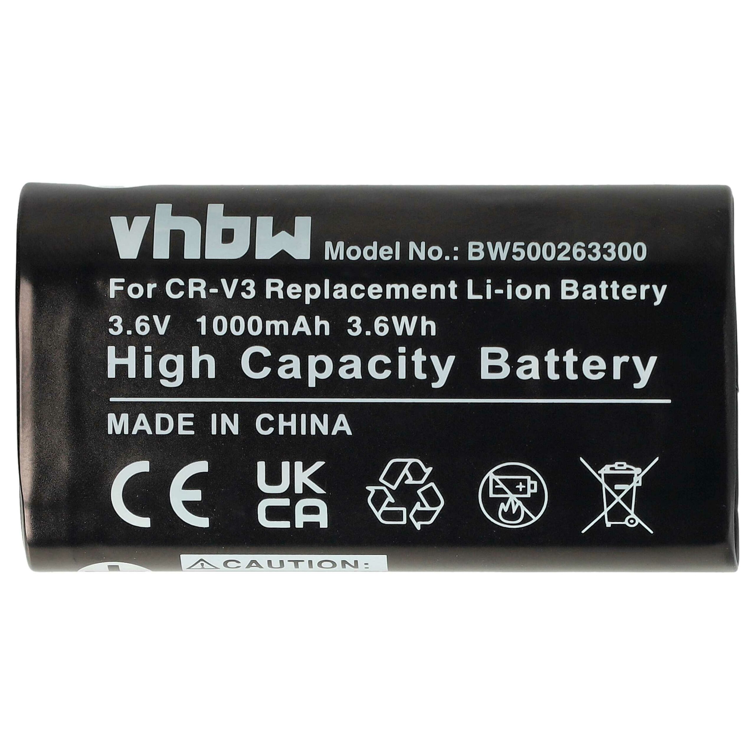 2x Bateria substitui RV3, RCR-V3, LB01, LB-01, CR-V3P, CR-V3 - 1000mAh, 3.6V, Li-Ion vhbw - Image 3