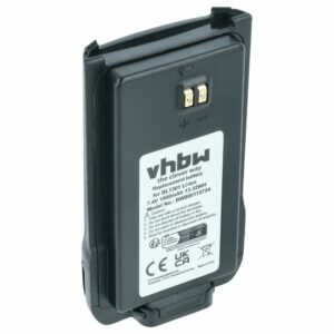 Bateria para Rádio Hyt / Hytera BL2407, BL1301, BL1719 - 1800 mAh 7.4 V Li-Ion vhbw