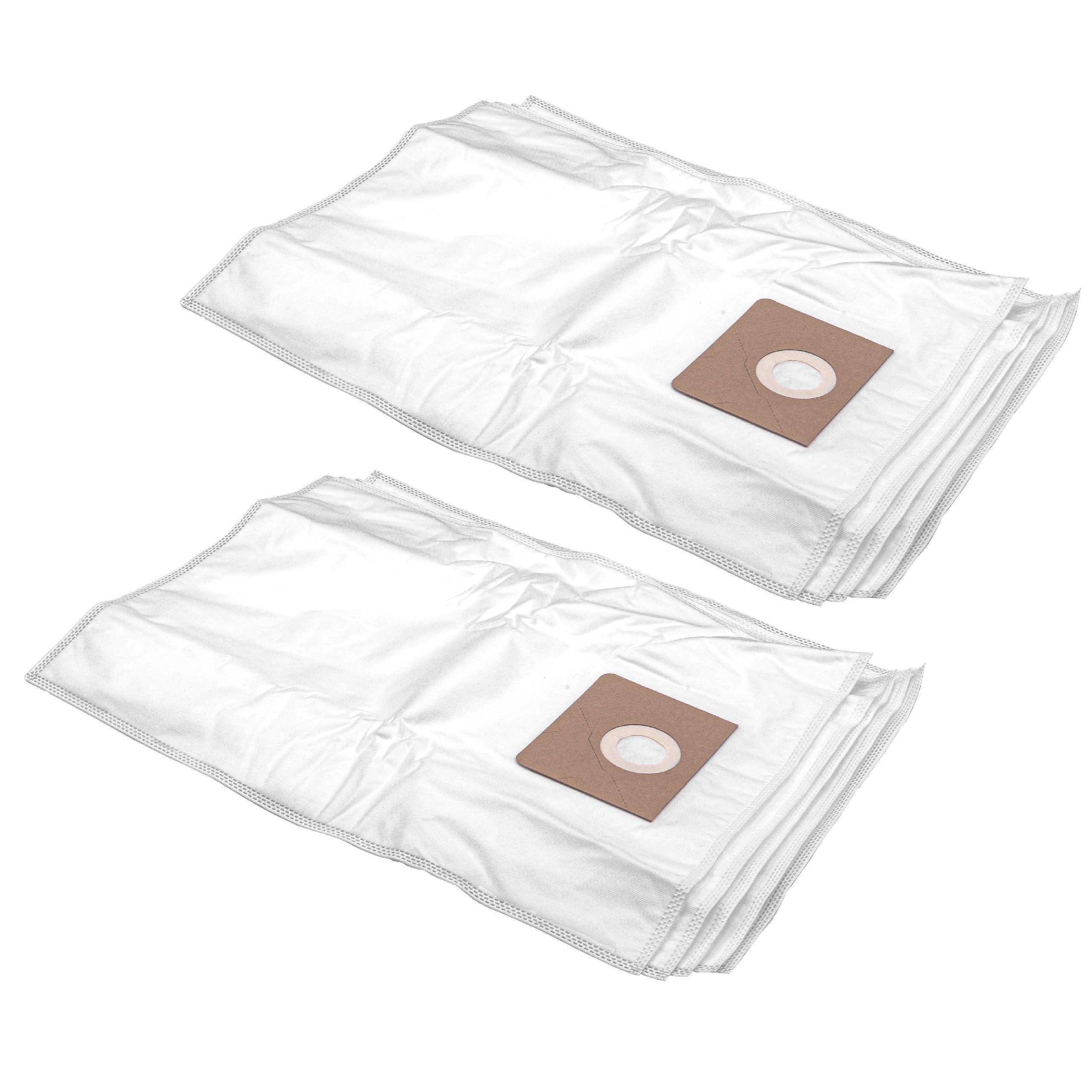 Pack de 10 Sacos para Aspirador vhbw compatível com Milwaukee 4932352308 - Microfibra