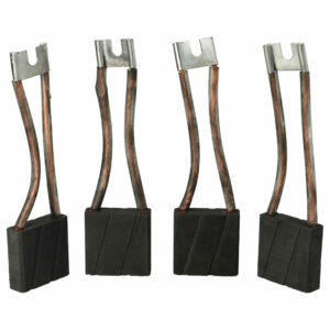4 Escovas de Carvão vhbw Compatíveis com Asein 6017 para Ferramentas Elétricas - 40 x 39,8 x 12,5 mm