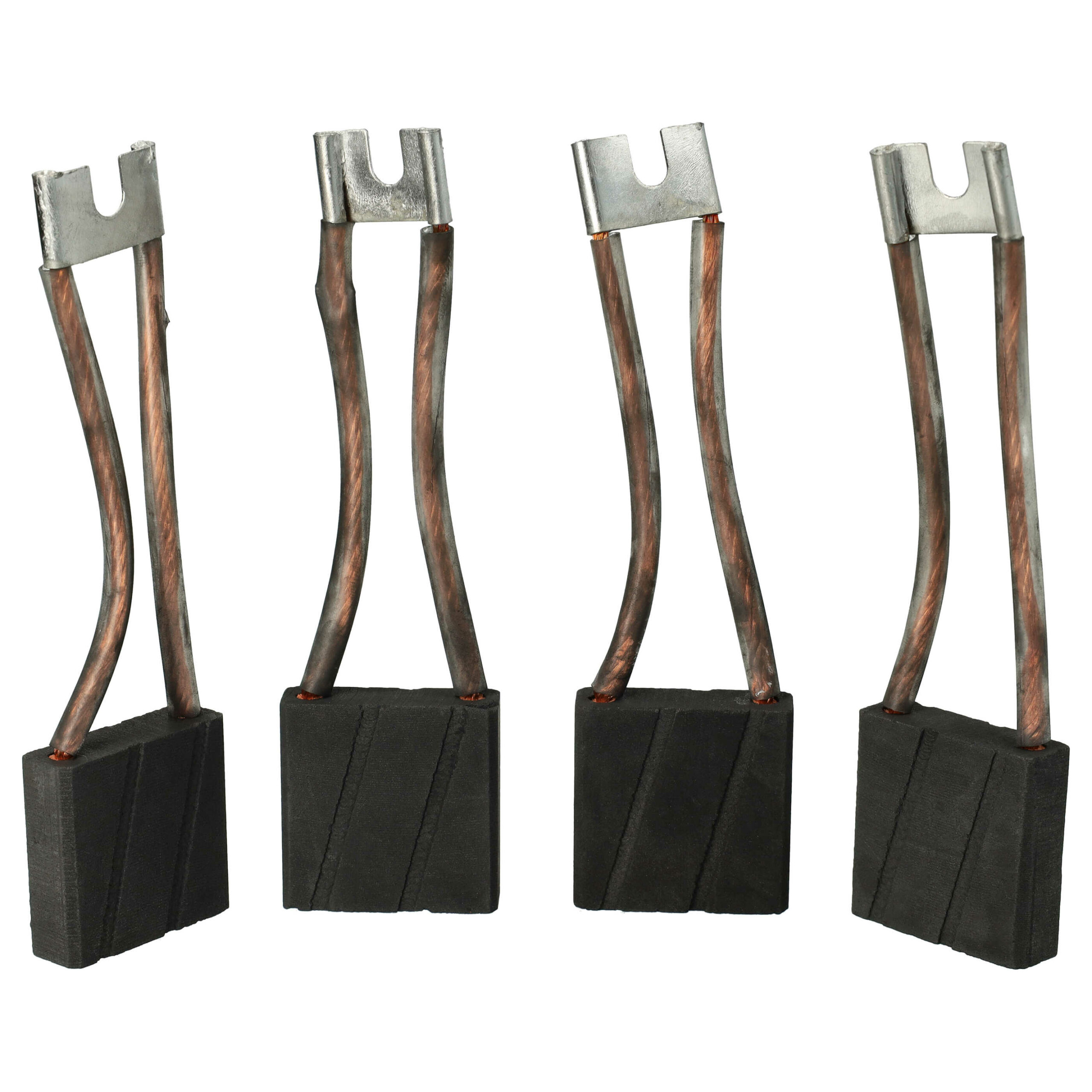4 Escovas de Carvão vhbw Compatíveis com Asein 6017 para Ferramentas Elétricas - 40 x 39,8 x 12,5 mm