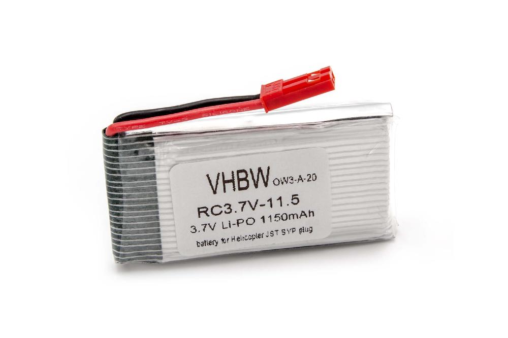 Bateria vhbw 1150 mAh 3.7 V Li-Ion para Modelos Telecomandados