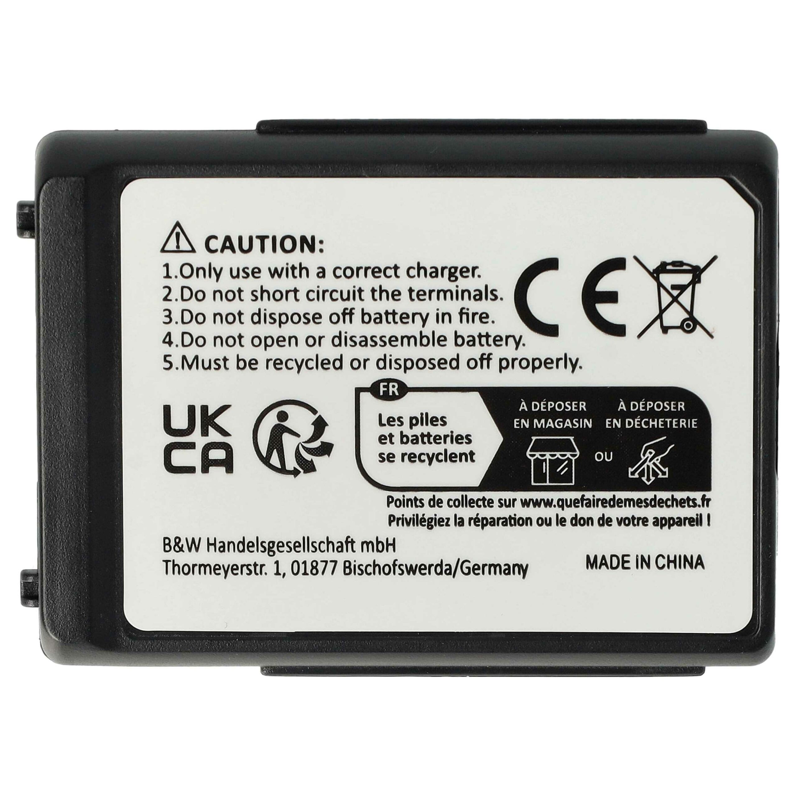Bateria vhbw compatível com Alcatel 3BN66305AAAA000828 para telefone DECT T-Systems - 800 mAh 3.7 V Li-Ion - Image 4