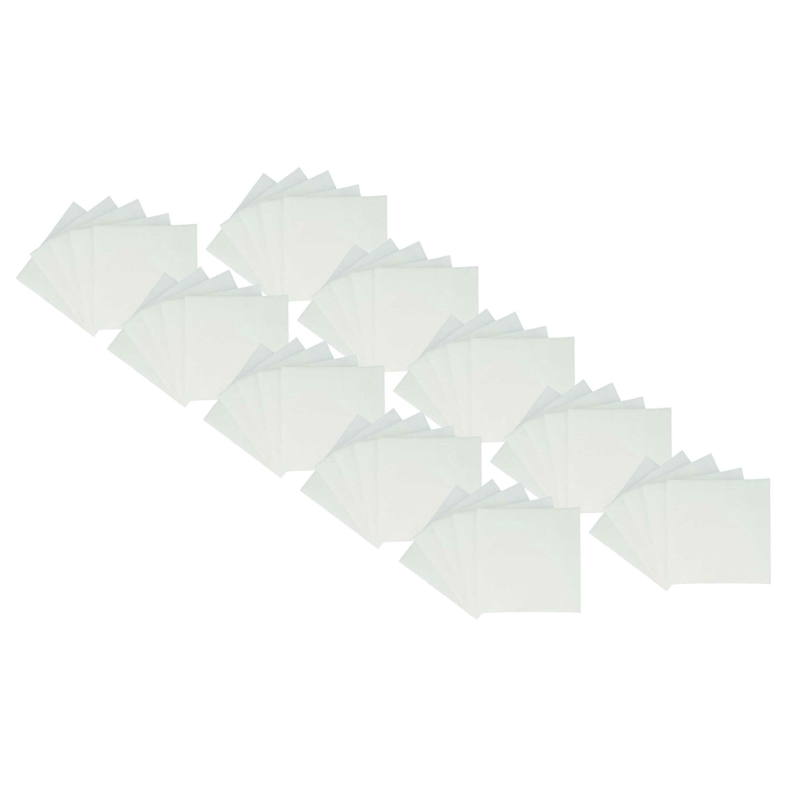 Pack de 50 Filtros de Ar para Lunos 034185, 2/FSA - Classe G2 ISO 30%, Branco vhbw