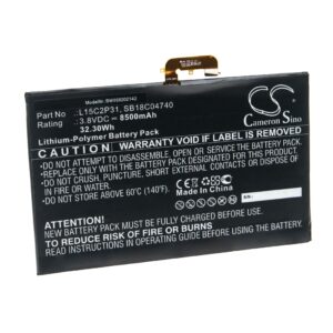 Bateria para Lenovo - vhbw 8500 mAh 3.8 V Li-polymer (SB18C04740, L15C2P31)