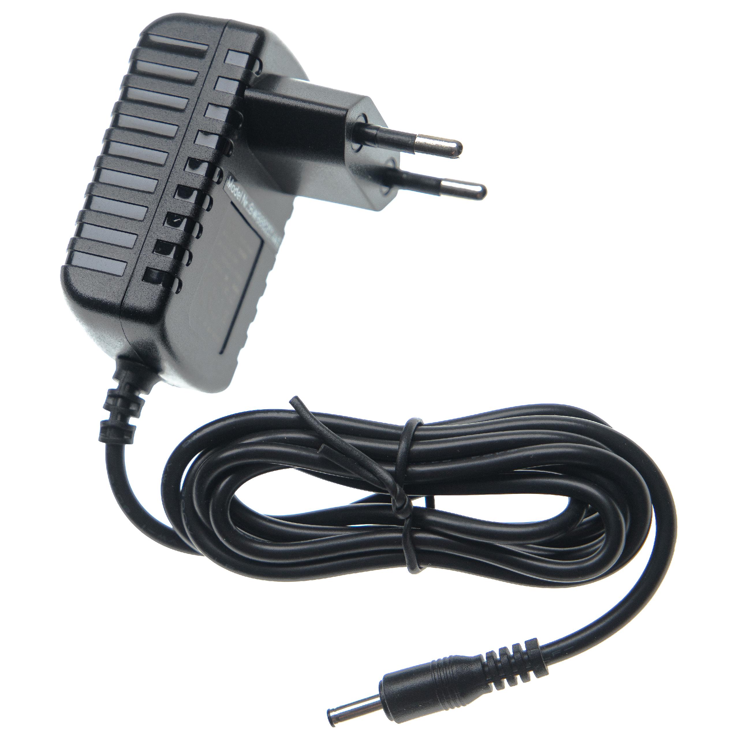 Adaptador de Alimentação CA vhbw substitui Compex 683020 para Estimulador Muscular Compex - 8,7 cm